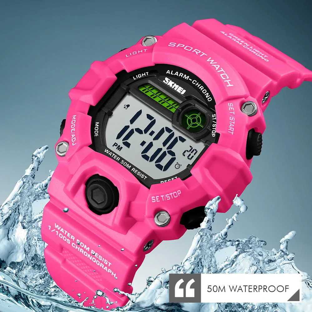 Boys Camouflage LED Sports Kids Watch Waterproof Watch