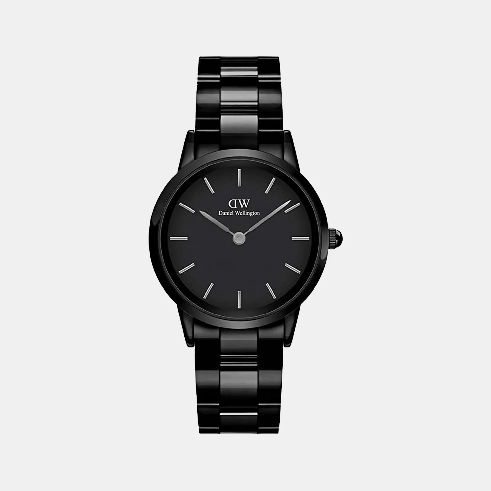 Iconic Women's Black Analog Stainless Steel Watch DW00100414