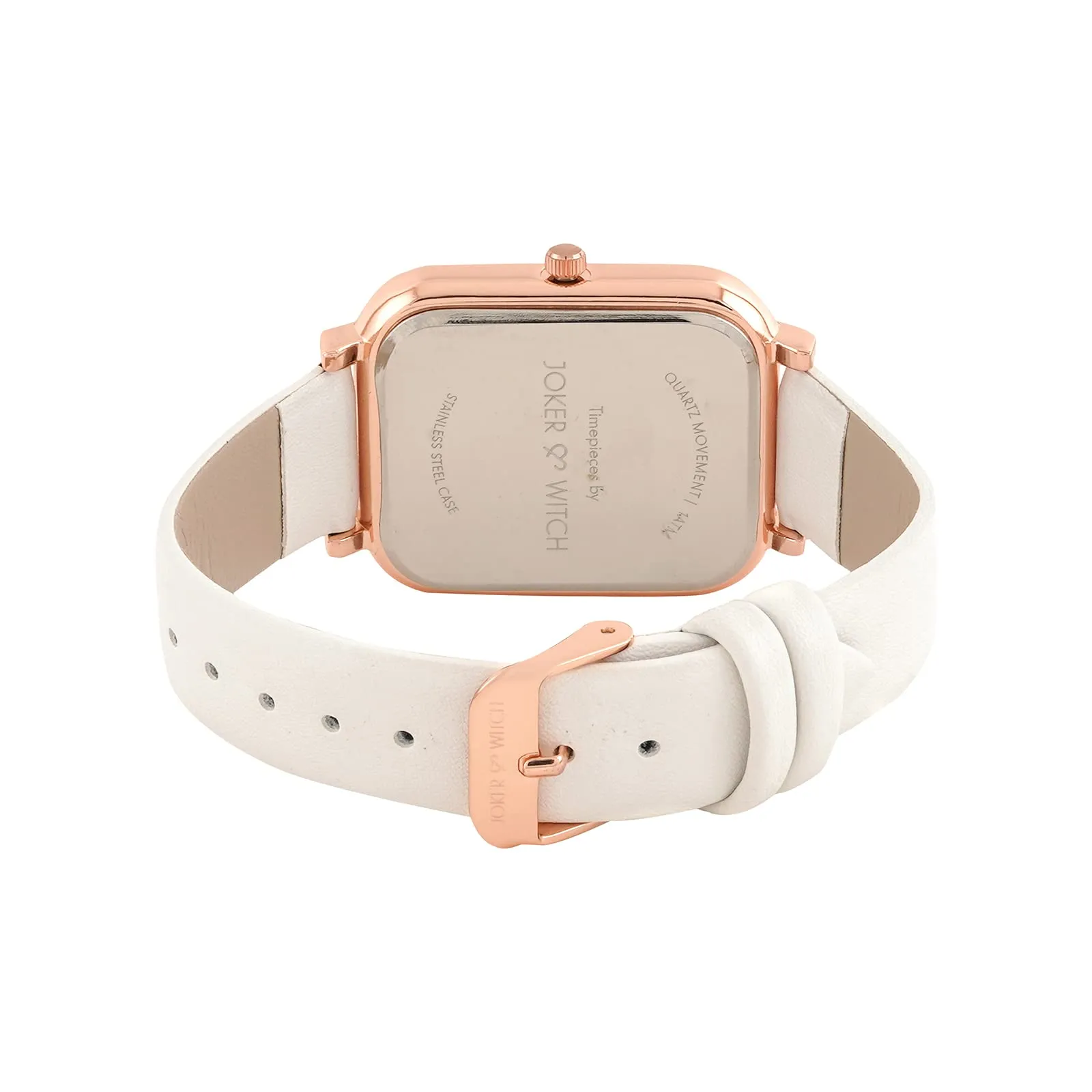 Joker & Witch Utopia All White PU Strap Watch