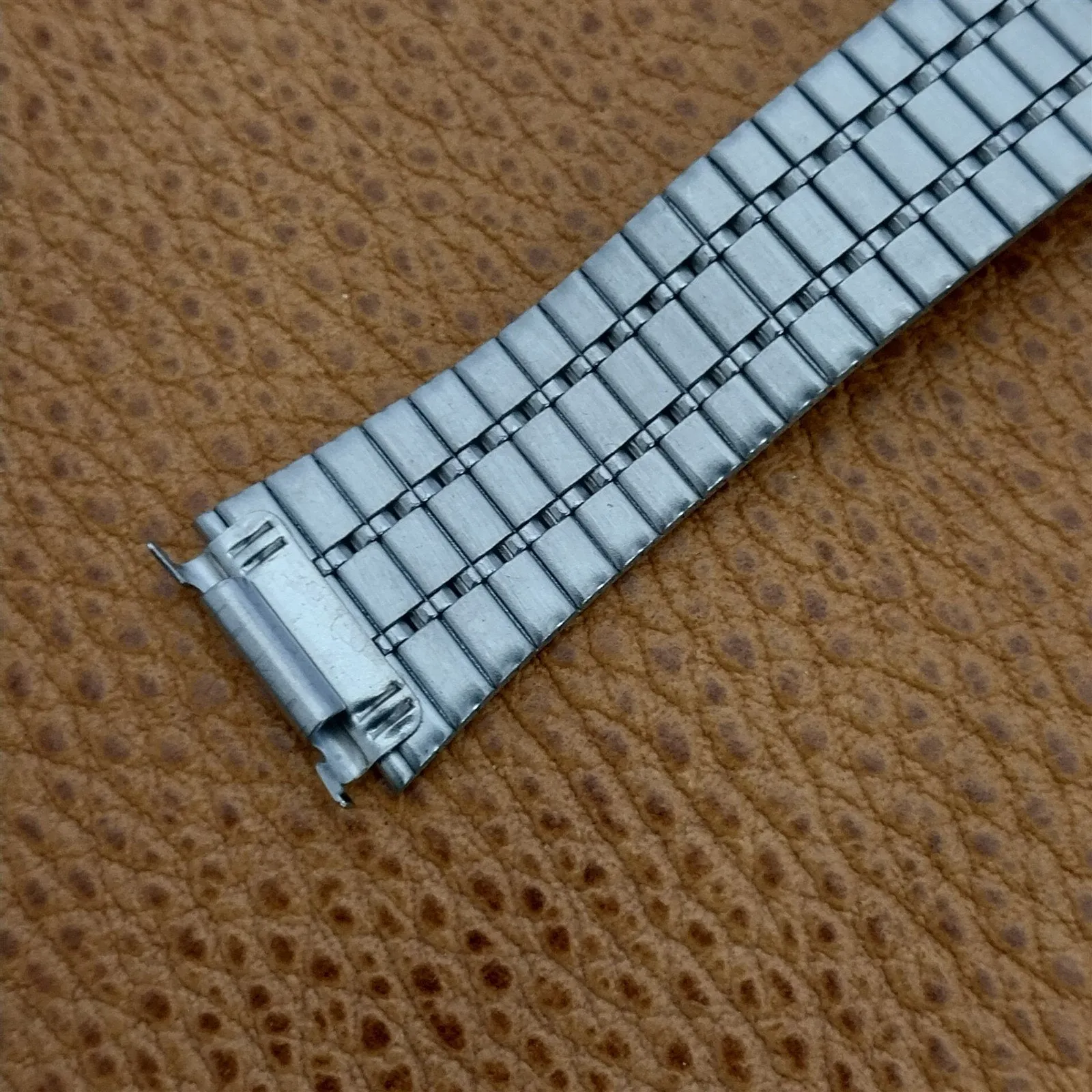 Special Fit 2-Piece Stainless Steel 16mm Flared nos Unused Vintage Watch Band